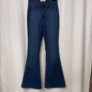 Vibrant Blue Flare Wide Leg Jeans Size 9/28